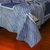 Batik cotton bed cover, 'Hmong Cross' (king) - Hand Stamped Batik 100% Cotton King Bed Cover Hmong Cross (image 2b) thumbail