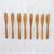 Teak wood canape forks, 'Invitation' (set of 8) - Set of 8 Hand-Carved Teak Wood Canape Forks from Thailand thumbail