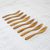 Teak wood canape forks, 'Invitation' (set of 8) - Set of 8 Hand-Carved Teak Wood Canape Forks from Thailand (image 2b) thumbail