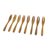Teak wood canape forks, 'Invitation' (set of 8) - Set of 8 Hand-Carved Teak Wood Canape Forks from Thailand (image 2c) thumbail