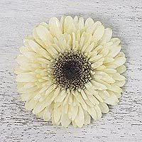 Natural gerbera brooch pin,