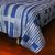 Cotton coverlet, 'Indigo Dreams' (twin) - Hand Stamped Batik Coverlet in Indigo and White (Twin) (image 2b) thumbail