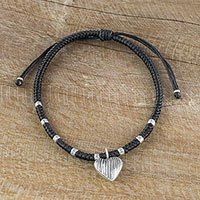 Silver charm bracelet,