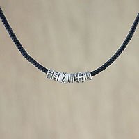 Silver pendant necklace,
