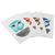Hand painted greeting cards, 'Bashful Owls' - Owl Motif Blank Greeting Card Set from Thailand (Set of 4) (image 2d) thumbail