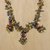 Tiger's eye beaded choker, 'Earthen Roads' - Tiger's Eye Beaded Pendant Choker Necklace from Thailand (image 2b) thumbail