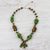 Peridot and tiger's eye beaded choker, 'Cozy Forest' - Peridot and Tiger's Eye Beaded Choker from Thailand (image 2) thumbail