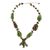 Peridot and tiger's eye beaded choker, 'Cozy Forest' - Peridot and Tiger's Eye Beaded Choker from Thailand thumbail