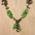 Peridot and tiger's eye beaded choker, 'Cozy Forest' - Peridot and Tiger's Eye Beaded Choker from Thailand (image 2b) thumbail