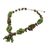 Peridot and tiger's eye beaded choker, 'Cozy Forest' - Peridot and Tiger's Eye Beaded Choker from Thailand (image 2d) thumbail