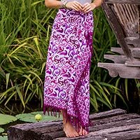 Batik cotton sarong,