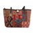 Leather accent cotton blend shoulder bag, 'Desert Geometry' - Multicolor Patchwork Cotton Blend Shoulder Bag from Thailand (image 2c) thumbail