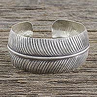 Sterling silver cuff bracelet,