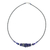 Lapis lazuli beaded necklace, 'Singing the Blues' - Lapis Lazuli and 950 Silver Beaded Pendant Necklace (image 2a) thumbail