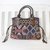Leather accented cotton blend shoulder bag, 'Chiang Mai Patchwork in Navy' - Multicolored Cotton Blend Shoulder Bag with Leather Trim thumbail