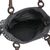 Leather accented cotton blend shoulder bag, 'Chiang Mai Patchwork in Black' - Black and White Patchwork Shoulder Bag from Thailand (image 2c) thumbail