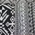Leather accented cotton blend shoulder bag, 'Chiang Mai Patchwork in Black' - Black and White Patchwork Shoulder Bag from Thailand (image 2d) thumbail
