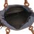 Leather accented cotton blend shoulder bag, 'Chiang Mai Patchwork in Blue' - Patchwork Cotton Blend Shoulder Bag in Blue and White (image 2c) thumbail