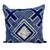 Cotton batik cushion cover, 'Square Hmong Cross' - Square Indigo Cushion Cover in All Cotton (image 2a) thumbail