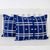 Cotton batik cushion covers, 'Thai Modern' (pair) - Indigo and White Rectangular Cushion Covers in Cotton (Pair) thumbail