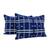 Cotton batik cushion covers, 'Thai Modern' (pair) - Indigo and White Rectangular Cushion Covers in Cotton (Pair) (image 2a) thumbail