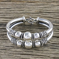 Sterling silver bangle bracelet,