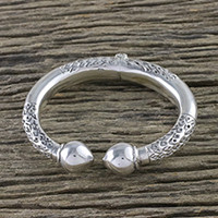Sterling silver cuff bracelet,