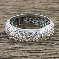 Sterling silver bangle bracelet,