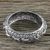 Sterling silver bangle bracelet, 'Chinese Zodiac' - Hinged Sterling Bangle with Chinese Zodiac Animals (image 2b) thumbail