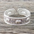 Sterling silver cuff bracelet, 'Elephant Wonder' - Handcrafted Sterling Silver Elephant Cuff Bracelet thumbail