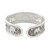 Sterling silver cuff bracelet, 'Elephant Wonder' - Handcrafted Sterling Silver Elephant Cuff Bracelet (image 2c) thumbail