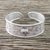 Sterling silver cuff bracelet, 'Exotic Elephant' - Handcrafted Sterling Silver Elephant Cuff Bracelet thumbail