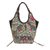 Leather accented cotton blend hobo bag, 'Perfect Patchwork in Multicolor' - Handmade Cotton Blend Patchwork Multi Hobo Bag Leather Trim (image 2a) thumbail