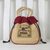 Cotton handle handbag, 'Graceful Elephant in Maroon' - Handmade Cotton Handle Handbag Elephant Magenta Bag Thailand (image 2b) thumbail