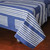 Cotton batik bedspread, 'Split Bamboo Lattice' (king) - Artisan Made Indigo Batik 100% Cotton Bedspread (King) (image 2b) thumbail