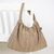 Cotton hobo bag, 'Striped Way in Multicolor' - Handmade 100% Cotton Striped Hobo Handbag from Thailand thumbail