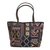 Leather accented cotton blend shoulder bag, 'Geometric Patchwork' - Handmade Cotton Blend Geometric Design Patchwork Handbag (image 2d) thumbail