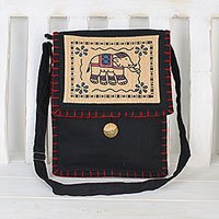 Cotton sling bag,