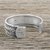 Sterling silver cuff bracelet, 'Woven Way' - Handmade Sterling Silver Cuff Bracelet from Thailand (image 2b) thumbail