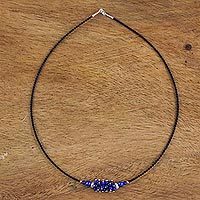 Lapis lazuli pendant necklace,