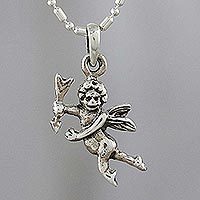 Sterling silver pendant necklace,