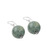 Jade dangle earrings, 'Touch of Jade' - Jade Bead and Sterling Silver Dangle Earrings from Thailand (image 2c) thumbail