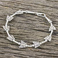 Silver beaded bracelet,