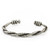 Sterling silver cuff bracelet, 'Lanna Waves' - Handmade Sterling Silver Thai Hill Tribe Cuff Bracelet (image 2a) thumbail