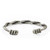 Sterling silver cuff bracelet, 'Lanna Waves' - Handmade Sterling Silver Thai Hill Tribe Cuff Bracelet (image 2c) thumbail
