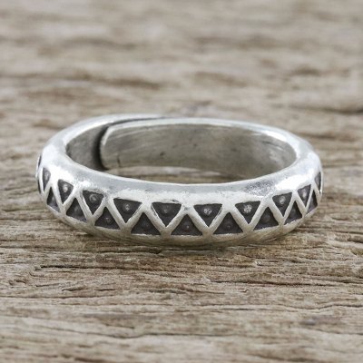 Handmade Unisex Sterling Silver Wrap Ring from Thailand
