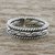Sterling silver wrap ring, 'Hill Tribe Watcher' - Handmade Unisex Sterling Silver Wrap Ring from Thailand thumbail