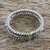 Sterling silver wrap ring, 'Hill Tribe Watcher' - Handmade Unisex Sterling Silver Wrap Ring from Thailand (image 2b) thumbail