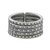 Sterling silver wrap ring, 'Mark of Chiang Mai' - Handmade Sterling Silver Thai Hill Tribe Geometric Wrap Ring (image 2a) thumbail