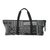 Cotton blend yoga mat bag, 'Om in Black' - Handmade Cotton Blend Yoga Bag Black Made in Thailand thumbail